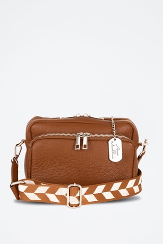 Sac bandoulière en cuir Erminia - Anna Morellini - Marron