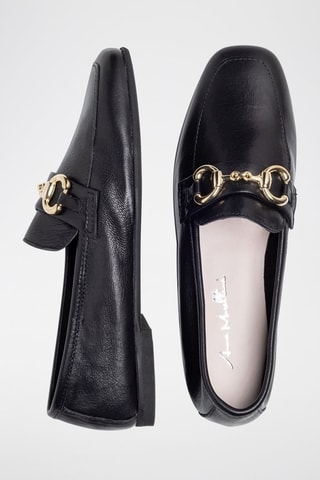 Mocassins en cuir Gelisa - Anna Morellini - Doré et noir