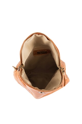 Sac bandoulière en cuir Lydia - Marron