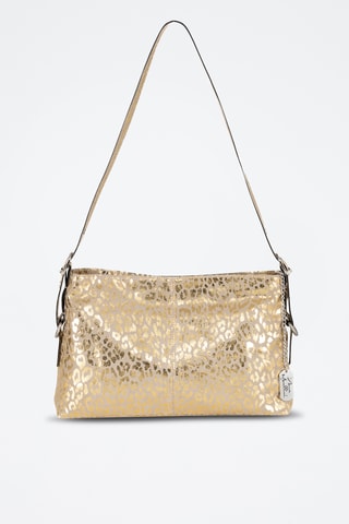 Sac porté épaule en cuir Teodora - Taupe