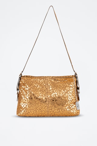 Sac porté épaule en cuir Teodora - Marron