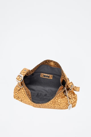 Sac porté épaule en cuir Teodora - Marron