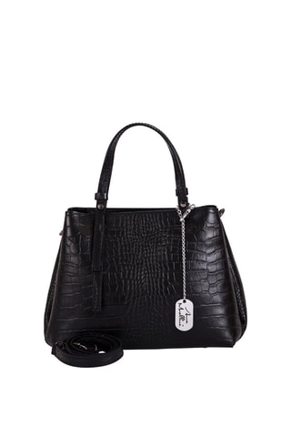 Sac à main en cuir Isabella - Noir