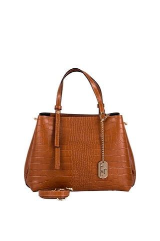 Sac à main en cuir Isabella - Marron