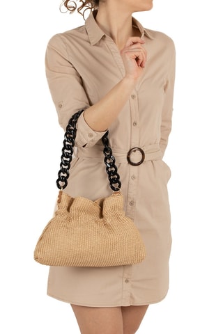 Sac à main en cuir Chiarina - Marron