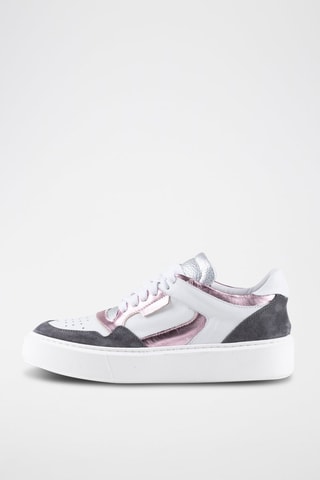 Baskets en cuir Ludia - Anna Morellini - Blanc et gris