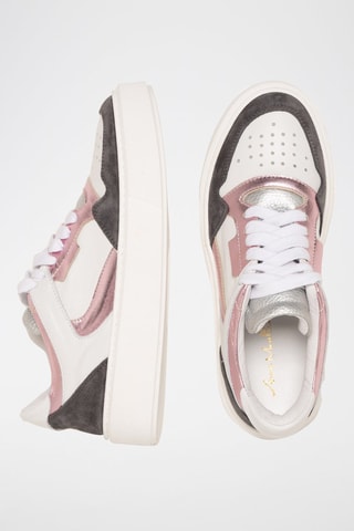 Baskets en cuir Ludia - Anna Morellini - Blanc et gris