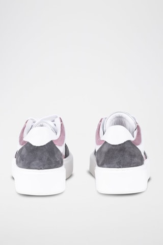 Baskets en cuir Ludia - Anna Morellini - Blanc et gris