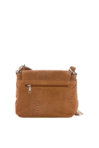 Sac bandoulière en cuir Elena - Anna Morellini - Marron