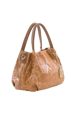 Sac à main en cuir Clarissa - Marron