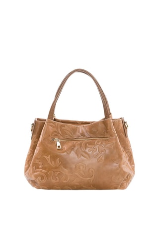 Sac à main en cuir Clarissa - Marron