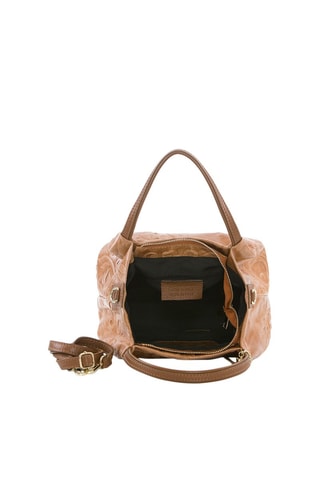 Sac à main en cuir Clarissa - Marron