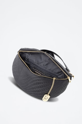 Sac banane en cuir Rufina - Noir