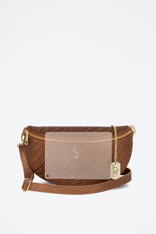 Sac banane en cuir Rufina - Marron