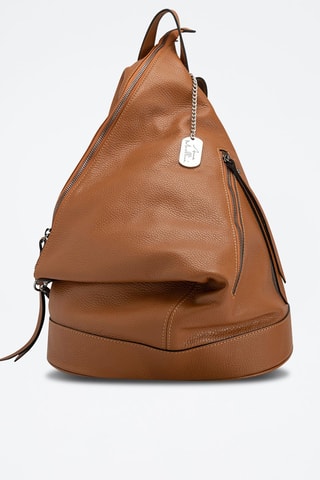 Sac à dos en cuir Aureliana - Anna Morellini - Marron