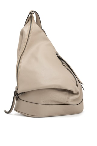 Sac à dos en cuir Aureliana - Anna Morellini - Beige