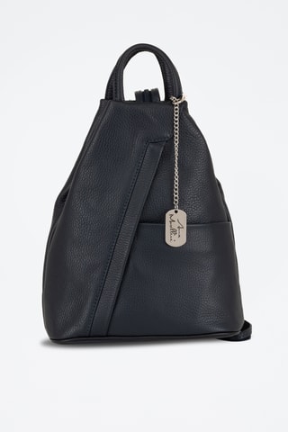 Sac à dos en cuir Renata - Bleu