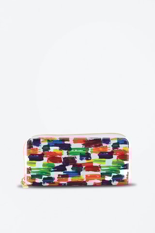 Compagnon en cuir Ottavia - Anna Morellini - Blanc, bleu, rouge et vert