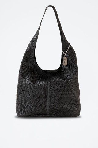 Sac porté épaule en cuir Palladia - Noir