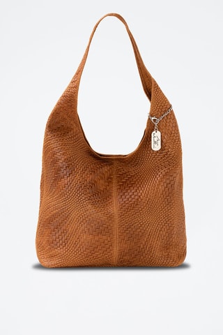 Sac porté épaule en cuir Palladia - Marron