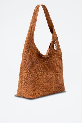 Sac porté épaule en cuir Palladia - Marron