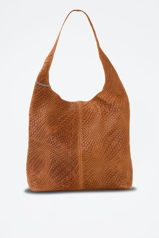 Sac porté épaule en cuir Palladia - Marron