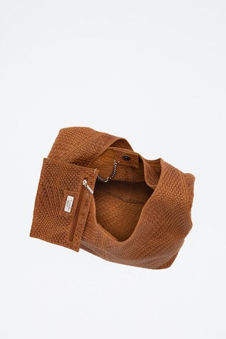 Sac porté épaule en cuir Palladia - Marron