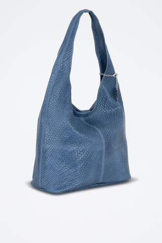 Sac porté épaule en cuir Palladia - Bleu