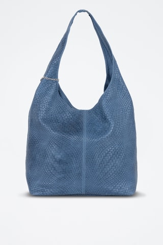 Sac porté épaule en cuir Palladia - Bleu