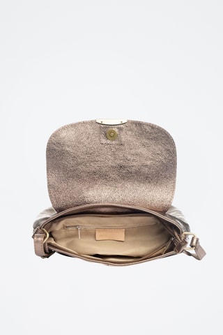 Sac bandoulière en cuir Serra Dolcedorme - Anna Morellini - Argenté