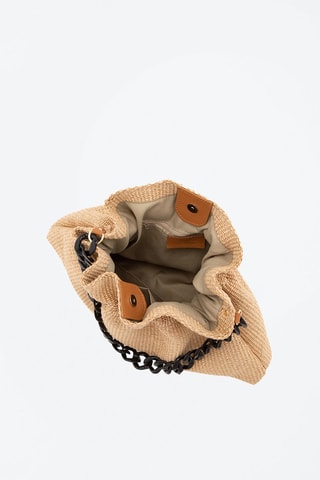 Sac porté épaule Edmonda - Anna Morellini - Beige et noir