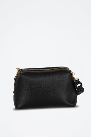 Sac bandoulière en cuir Gessica - Noir