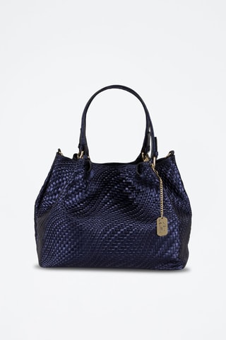 Sac à main en cuir Eloisa - Bleu