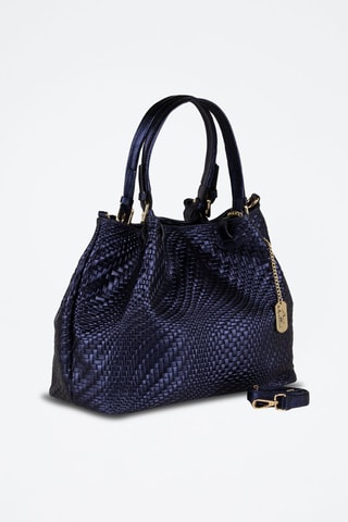 Sac à main en cuir Eloisa - Bleu