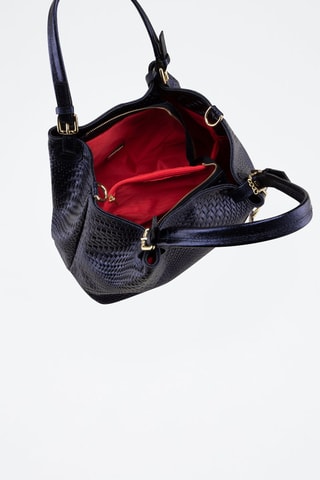 Sac à main en cuir Eloisa - Bleu