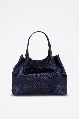Sac à main en cuir Eloisa - Bleu