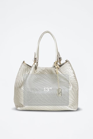 Sac à main en cuir Eloisa - Argenté