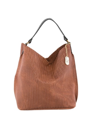 Sac porté épaule en cuir Sebastiana - Marron