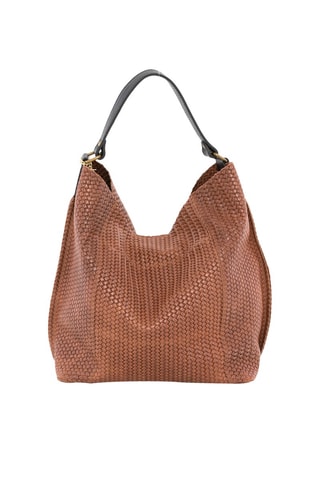 Sac porté épaule en cuir Sebastiana - Marron