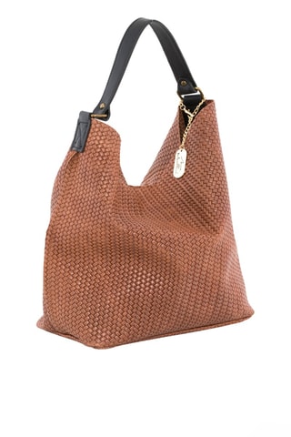 Sac porté épaule en cuir Sebastiana - Marron