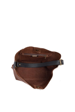 Sac porté épaule en cuir Sebastiana - Marron