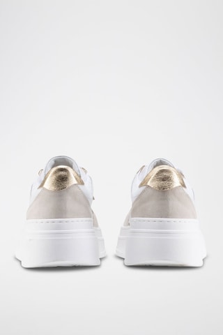 Baskets plateformes en cuir Netina - Anna Morellini - Doré, gris et rose