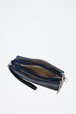 Sac bandoulière en cuir Idalia - Bleu