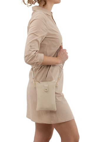 Sac bandoulière en cuir Erica - Rose