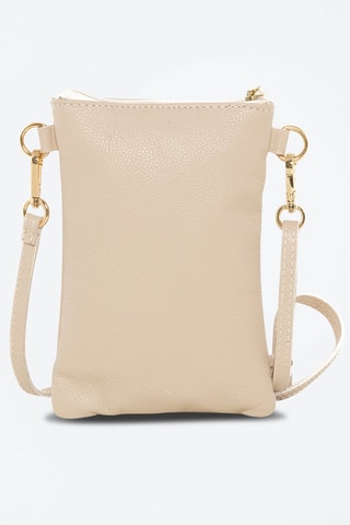 Sac bandoulière en cuir Erica - Rose