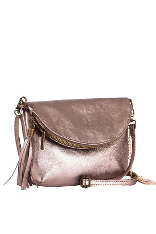 Sac bandoulière en cuir Beverly - Doré