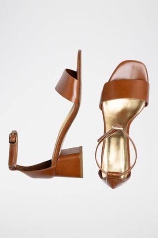 Sandales à talons en cuir Fioramana - Anna Morellini - Marron