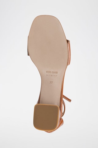 Sandales à talons en cuir Fioramana - Anna Morellini - Marron