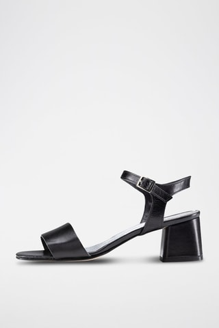 Sandales à talons en cuir Fioramana - Anna Morellini - Noir