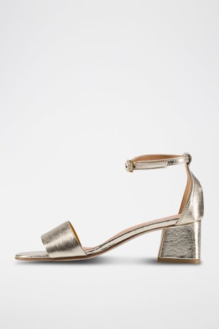 Sandales à talons en cuir Fioramana - Anna Morellini - Doré